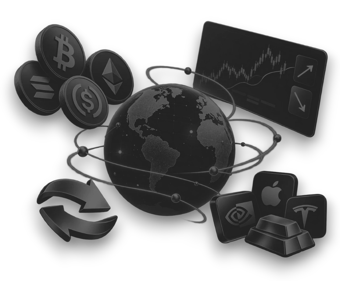 Markets in the Sparkling app: crypto swaps, perpetual futures, prediction markets and tokenized stocks